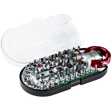 Викрутка з набором біт Trotec 40 pieces Bit and Socket Wrench Set (6200001005)