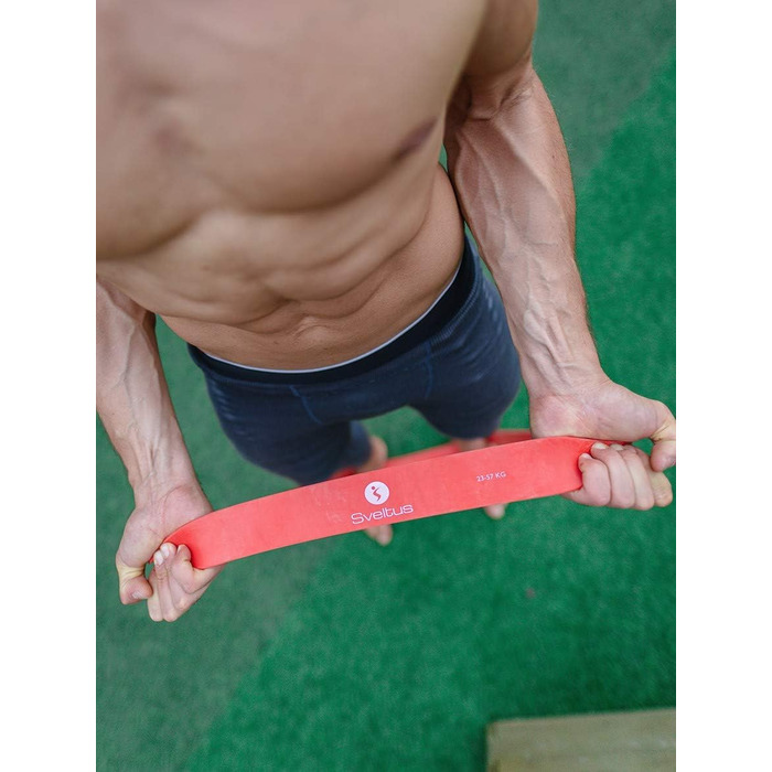 Еспандер Sveltus Power Band червоний 23-57 кг для дорослих унісекс один розмір