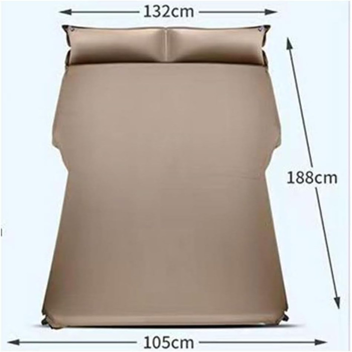 Автомобільний матрац, надувний матрац для Audi Q3 Q5 Q7 Q8 8U F3 8R 4M, надувне ліжко, килимок для сну, розкладний матрац, килимки для сну для двох осіб, A/Коричневий, звичайний A/Коричневий