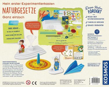 Мій перший набір для експериментів Закони природи - Легко, грайливі експерименти для маленьких дослідників, набір для експериментів для дітей віком від 5 років, 602284