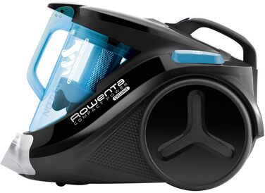 Компактний потужний циклонічний пилосос Безмішковий пилосос Безшумний 750 Вт Місткість 1,5 л Чорний / синій мішок для пилу 1,5 л,