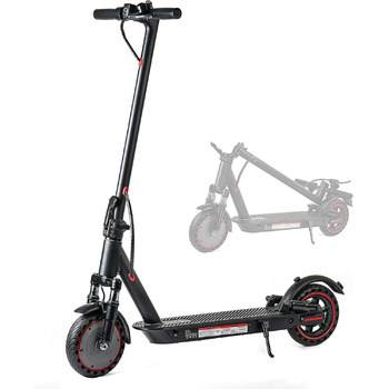 Складаний електричний самокат із допуском для дорослих, передня та задня амортизація, акумулятор 10,4 Аг, запас ходу 2535 кілометрів, підключення до додатку