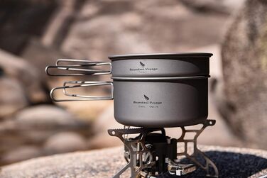 Л/1,95 л/2,9 л Кемпінговий підвісний горщик Каструля для супу з кришкою Відкритий посуд Легкий чайник Чаша для походів Кухонне нач