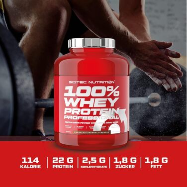 Протеїн BioTechUSA 100% Whey Protein Professional, полуниця-білий шоколад, 2,35 кг (78 порцій)