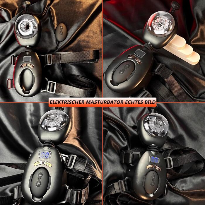 Мастурбатор ZYLEDW для чоловіків, з кріпленням на пояс, 9 режимів вібрації та 9 режимів руху вперед-назад, USB-C