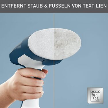 Парова щітка 1400 Вт резервуар для води 150 мл кабель живлення 2,6 м до 8 хв. відпарювання швидке нагрівання 25 г/хв. безперервний