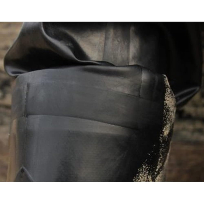 Чоботи для ходьби з натуральної гуми, штани для ходьби з натуральної гуми, штани для риболовлі, штани для ставка 45 - 29 см чорні