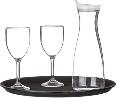 Багаторазовий келих для вина SECO з полікарбонату, 265 мл, упаковка з 6 шт. , зручний для зберігання, практично небиткий, ідеально підходить для заходів, кемпінгу, обідів на свіжому повітрі прозорий келих для вина об&39ємом 265 мл