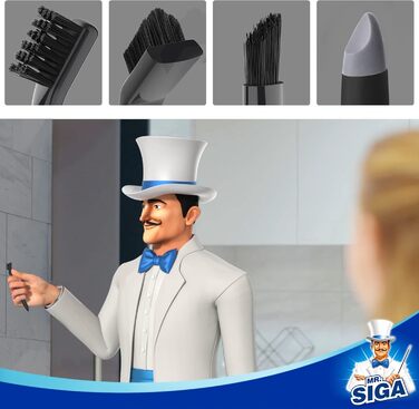 Набір щіток для затірки MR.SIGA для чищення Щітка для глибокого чищення для дому, ванної кімнати, кухні, плитки, віконних рам