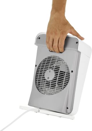 Теплова гармата Unold 86450 IP21 (Білий/Сірий) 1800 Вт, функція вентилятора, обертання 70, захист від перегріву, ручка для перенесення, таймер з автовимкненням