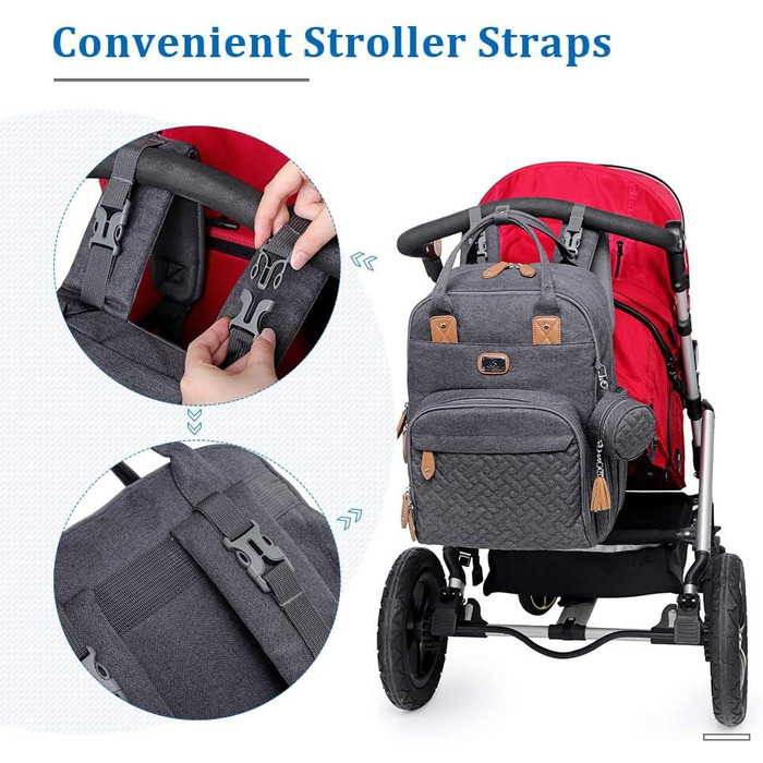 Рюкзак для сповивання Великий рюкзак для сповивання з багатофункціональними сумками для немовлят і мобільним сповивальним килимком