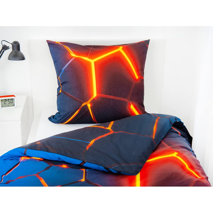 Комплект постільної білизни з ефектом стада 3D, наволочка 80 х 80 см, підодіяльник 135 х 200 см, на блискавці з плавним ходом, 100