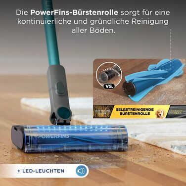 Акумуляторний пилосос Shark PowerLite, 40 хв роботи, технологія Anti Hair Wrap, бірюзовий