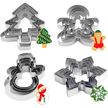 Різдвяні формочки для печива набір із 20 формочок KEELYY
