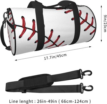 Спортивна дорожня сумка Baseball Lace, для фітнесу та подорожей, велика місткість, унісекс, ідеальна для коротких поїздок та вихідних