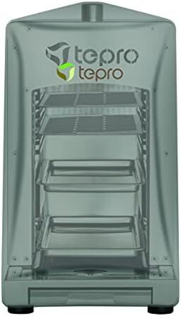 Газовий стейк-гриль tepro 3184 Toronto з керамічним інфрачервоним пальником (макс. 3 кВт) та універсальним захисним чохлом 8413, антрацит (58,5 x 28,5 x 39 см)