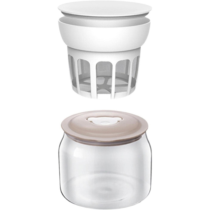 Сепаратор сироватки Sharplace з кришкою, ситечко для харчових продуктів, контейнер для горіхового молока, скло, фільтр для сита йогуртниціскляна пляшка