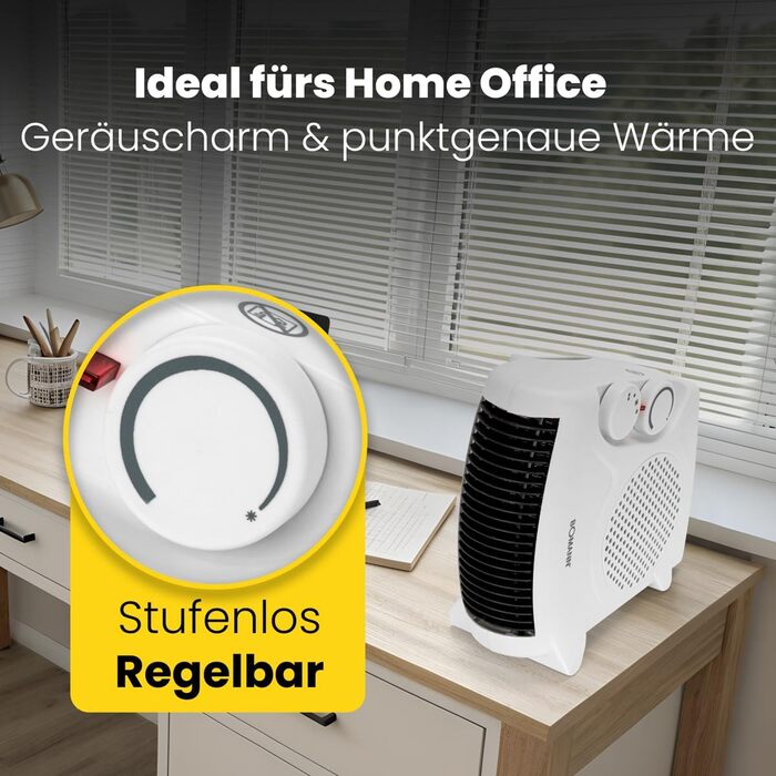 Електричний обігрівач - Тепловентилятор - Допоміжний обігрівач - Регульований термостат - 2 режими нагріву - Функція охолодження - 2000 Вт - Boman HL 1095 CB