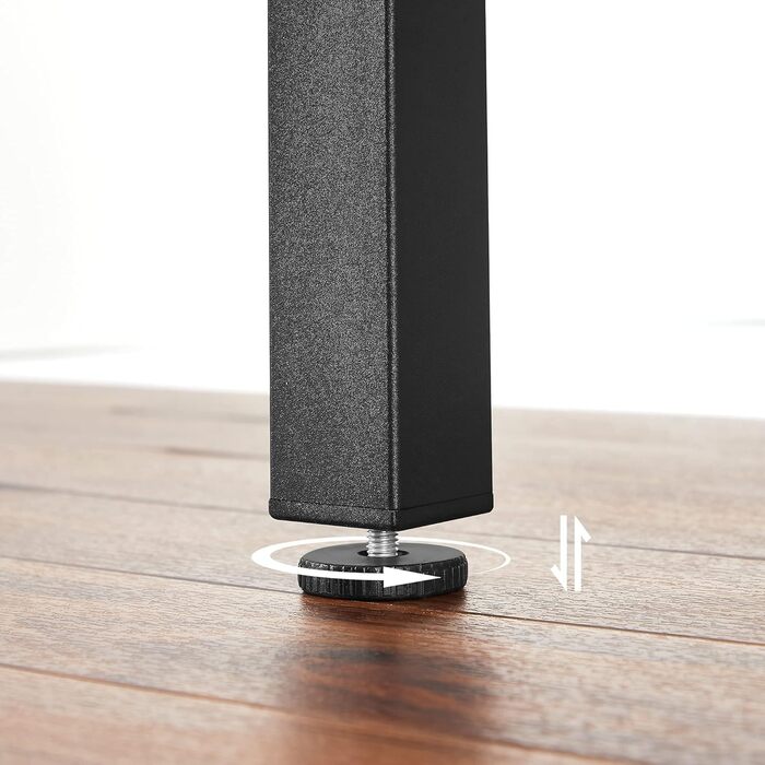 Обідній стіл VASAGLE, розкладний кухонний стіл для 2-4 осіб, для невеликих приміщень, вінтажний коричнево-чорний KDT077B01 коричневий (стільці не входять до комплекту)