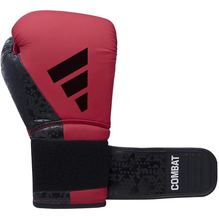 Боксерські рукавички adidas Combat 50 - червоно-чорні, 12 унцій