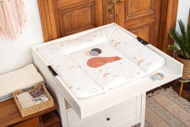 М'який пеленальний килимок 50x70 см - Дитячий пеленальний килимок - Килимок для пеленального столика для хлопчиків і дівчаток - Во