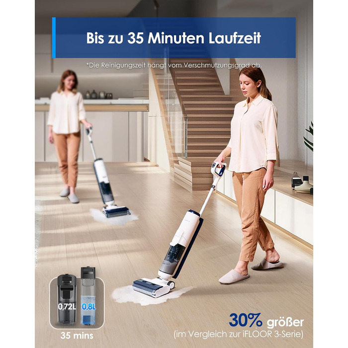 Вологий пилосос Tineco iFLOOR 5 Breeze Complete з функцією самоочищення