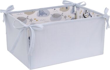 Комплект постільної білизни NoJo Arctic Adventure з 4 предметів дитяче ліжечко, підковдра, підодіяльник, 100 бавовна, сірий і темн