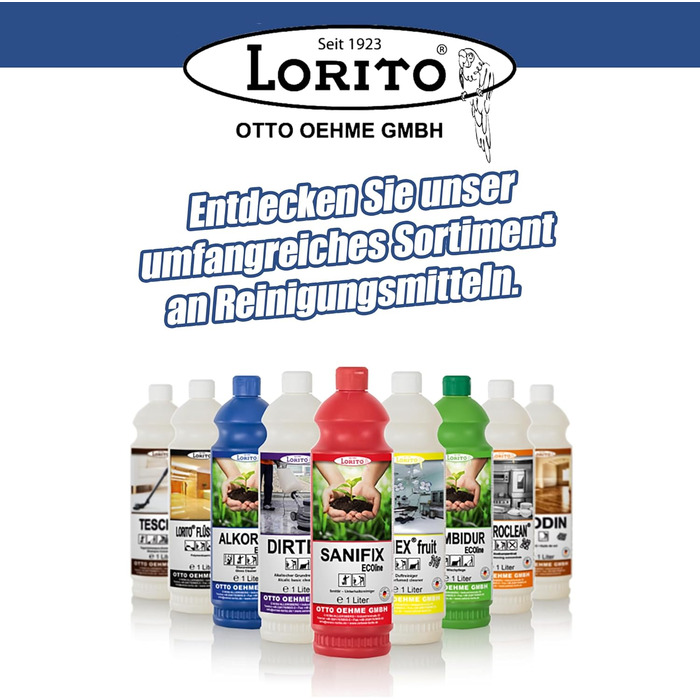 Універсальний очищувач Lorito fresh & clean, концентрат, 2х10л, інтенсивний і високопінистий універсальний очищувач для чищення всіх поверхонь, твердих підлог, стін і кахлю 2х10л