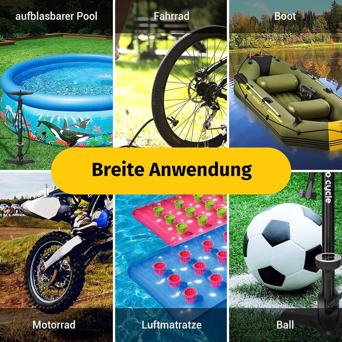 Велосипедний насос Optio Cycle, підлоговий, 61 см, 11 бар / 160 PSI, сталь/пластик, чорний