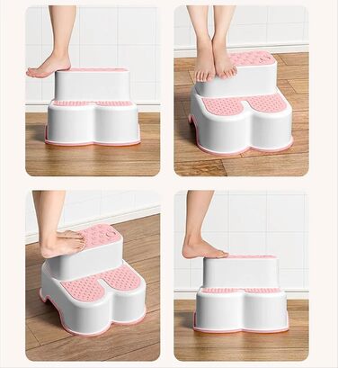 Ройной Дитяче сидіння для унітазу зі сходами Сидіння редуктор з табуретом сидіння для унітазу сидіння для унітазу з табуретом (біл