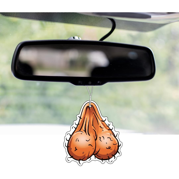 Мошонка яйця ароматизатор дерево смішний смішний мотив мем, автомобільний дозатор ароматизаторів, тюнінг автомобіля дерево аромати