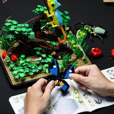 Конструктор ENJBRICK Flower Insect Tank Construction Set 1038, 1284 деталі