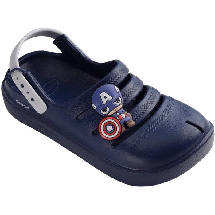 Дитячі сабо Havaianas Unisex Kinder Marvel, 12/13, темно-сині