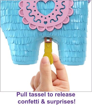 Поллі Кишенькова коробка, лама в піжамі на тему вечірки, з 25 аксесуарами, такими як 2 ляльки та 2 лами, інтерактивні елементи для