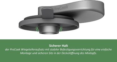 Подовжувач кришки Mixle PreCook, пластина для зважування, сумісна з Thermomix TM6, TM5, TM31 і TM Friend, аксесуари