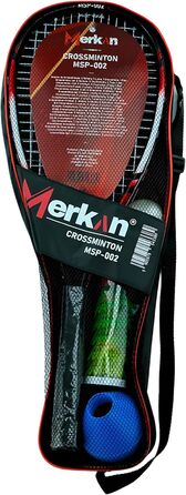 Набір для швидкісного бадмінтону, 2 зручні алюмінієві ракетки, довжина 58,9 см, ідеально підходять для стабільної та швидкої гри, високоякісна сумка (MSP-002)