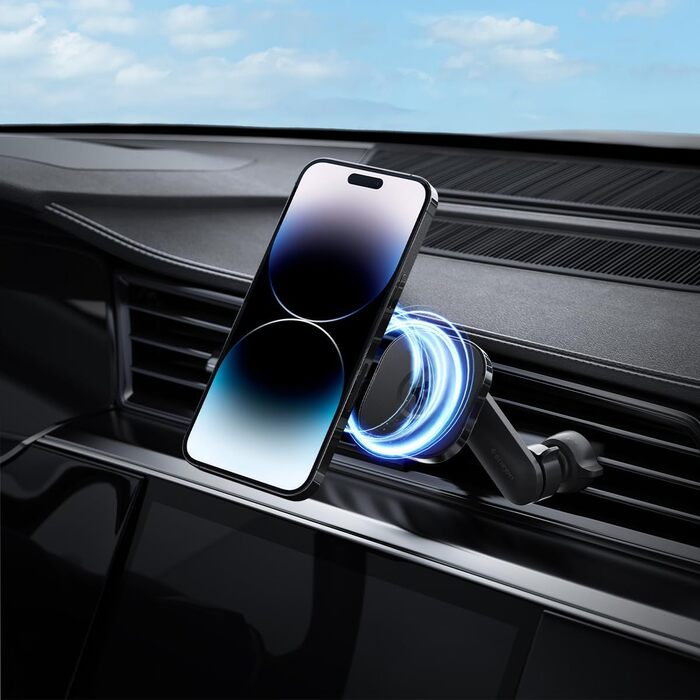 Тримач для мобільного телефону Spigen OneTap Magfit для автомобільного кріплення Magsafe, магнітний тримач для мобільного телефону