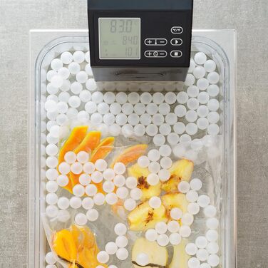 Кулінарних кульок преміум-класу Sous Vide 20 мм, кульки Sous Vide з сітчастим мішком - багаторазові та 100 без BPA - водяна баня, Anova Joule, контейнер Sous Vide, 275