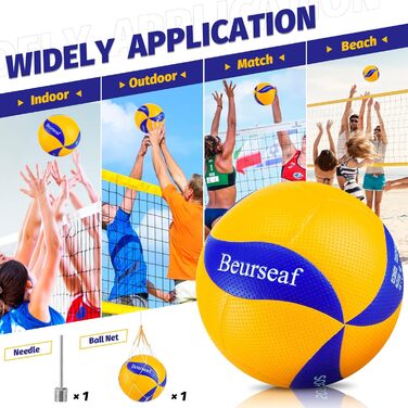 Комплект (2 шт.) волейбольних м'ячів Soft Play пляжний волейбол, спортивний волейбол