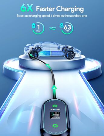 КВт, зарядний кабель для зарядного пристрою для електромобілів тип 2, зарядний кабель CEE 16A до типу 2, зарядний пристрій 7.5M 11