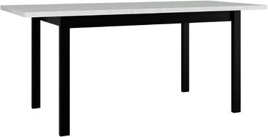 Обідній стіл Mirjan24 Awrolt II, прямокутний розсувний кухонний стіл, Д 140-180 x В 78 x Ш 80 см, Кухонний стіл, обідній стіл, практичний розсувний стіл (дуб ремісника/білий) Дуб ремісника / білий