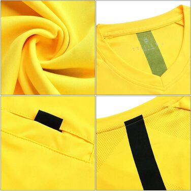 Чоловіча суддівська майка SHINESTONE, для футболу, з короткими рукавами Жовта M