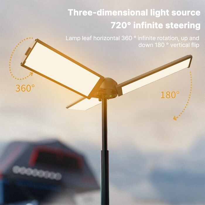 Акумуляторний кемпінговий ліхтар, портативний ліхтарик, телескопічний рибальський ліхтарик, телескопічна лампа