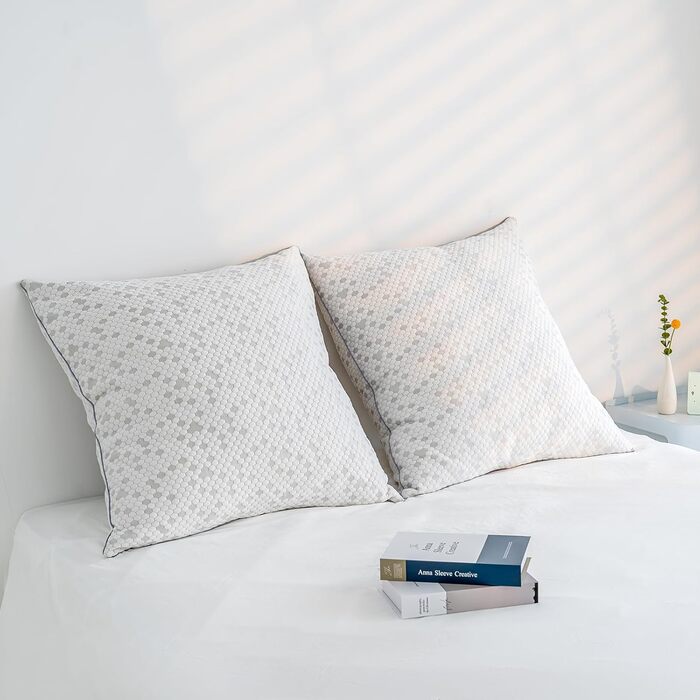 Подушка, подушка для голови 80x80 см, подушка для шиї з піни з ефектом пам&39яті, регульована висота за допомогою блискавки, антибактеріальна подушка з піни з ефектом пам&39яті 3200 г, гіпоалергенна, зручна, м&39яка та дихаюча подушка 80x80 см