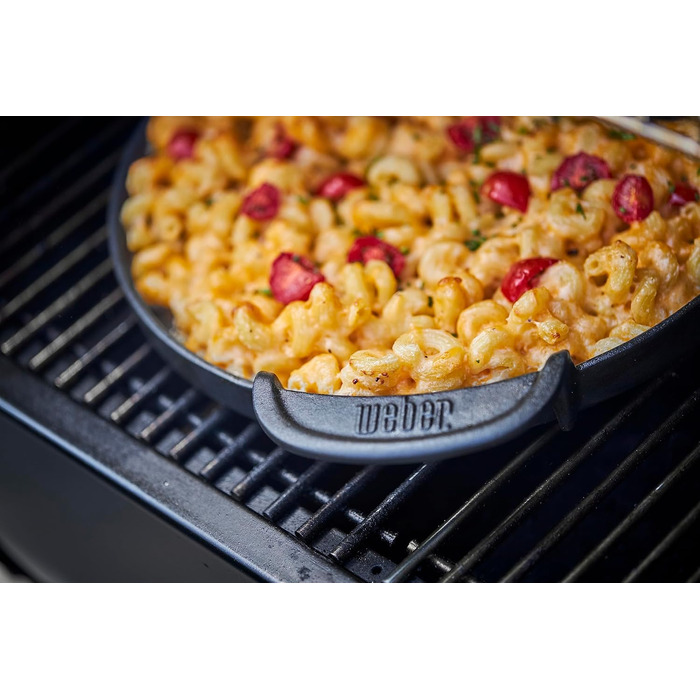 Чавунна планча Weber для системи Gourmet BBQ рівномірний нагрів, для риби, овочів та страв-смажениць чорна (7421)
