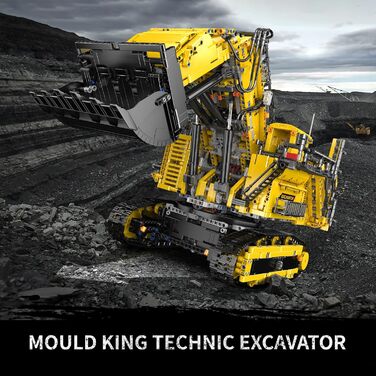 Екскаватор Mold King 17070 MOC Technic з дистанційним керуванням для гусеничного екскаватора Liebherr R 9800, 4767 Parts Technolog