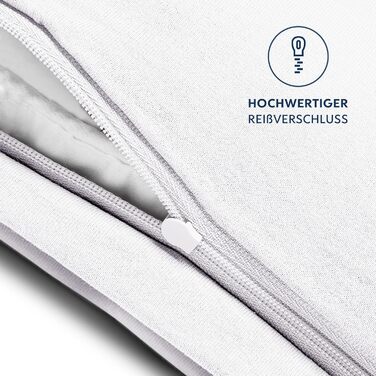 Наволочка 40 х 80 (Комплект з 2 шт. ) - 100 Джерсі Бавовна 150 г/кв.м Наволочки -Білі - Для подушки 40 х 80 см - Наволочка - Навол