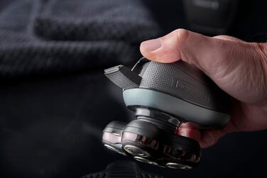Чоловіча електрична бритва для лисої голови Remington функція Turbo Boost Літій-іонна бритва (5 бритвених головок, гладке гоління макс. 0,2 мм, камера для збору волосся, тример для деталей, водонепроникність) Бритва XR1600