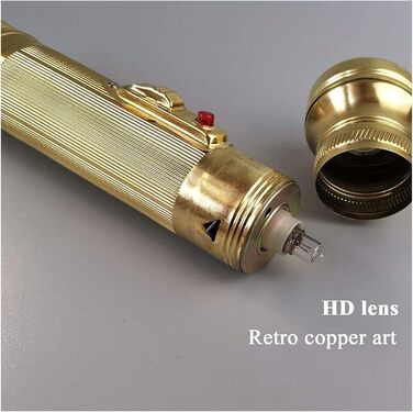 Ретро-ностальгічний портативний ліхтарик, старомодний ностальгічний ліхтарик, вінтажний стиль, простий портативний ліхтарик для дому в старовинному стилі, потужний яскравий ліхтарик, кишеньковий