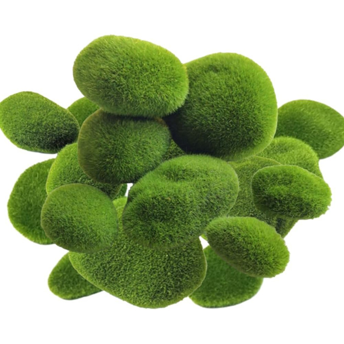 Штучний мох Скелі Декоративні мохові камені Штучний мох Консервований мох Прикраса для моху Картина DIY Ремесло Виготовлення моделей, 30 Pieces Moss Ball Green Moss Balls